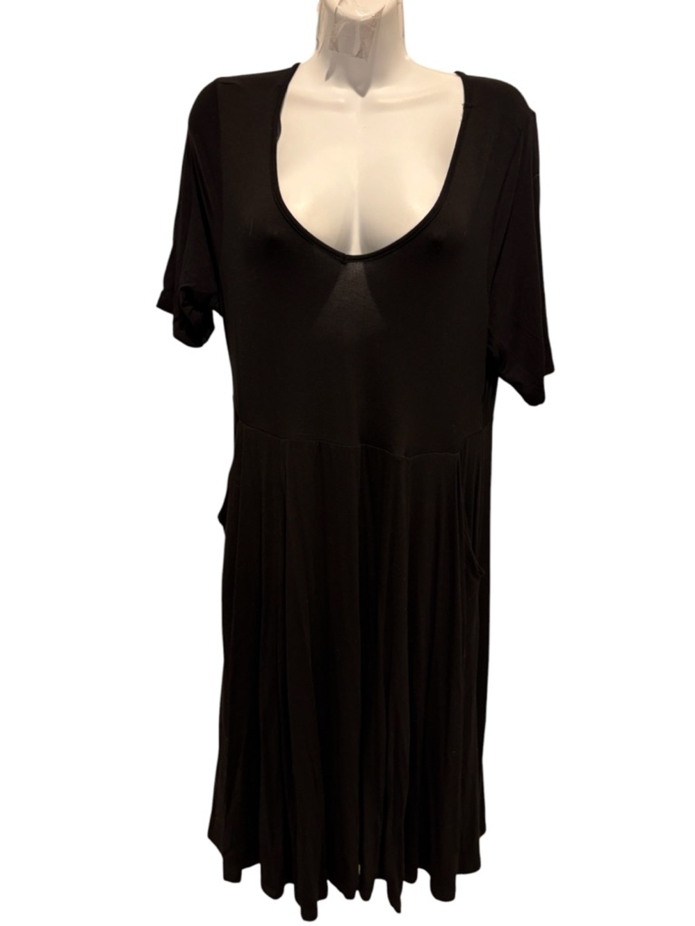 TORRID Women’s Super Soft Skater Mini Dress Black Size 0/L - Picture 2 of 13